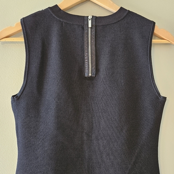 Karen Millen Bandage Bodycon Zebra Print Sleeveless Mini Dress Black Grey Size S - Picture 11 of 16